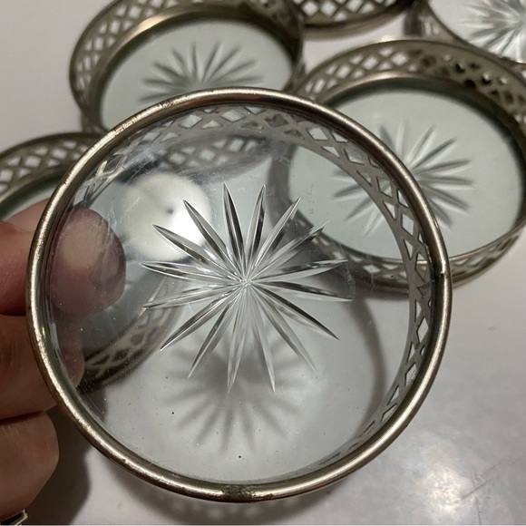 Vintage Glass Coasters - Picture 2 of 4